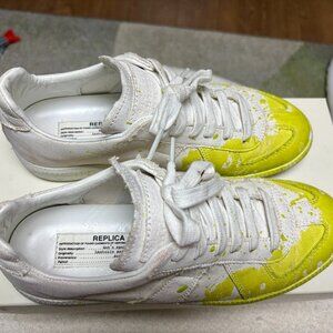 Maison Margiela Painter Sneaker Green White Canvas 37 1/2 US 7